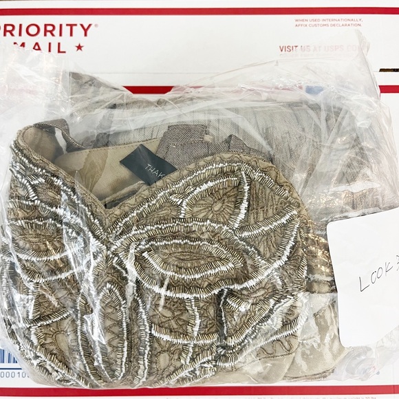 Thakoon Runway Sleeveless Embroidered Metallic Swingy Midi Dress Bronze - Picture 10 of 10